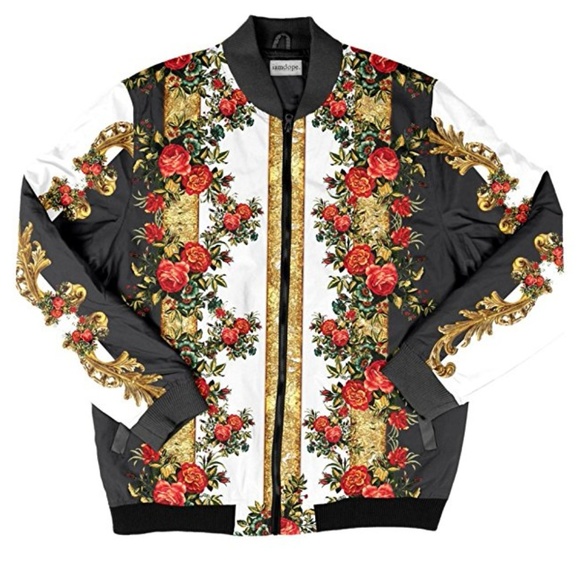 Gold Shine Bomber Jacket - Picture 1 of 3